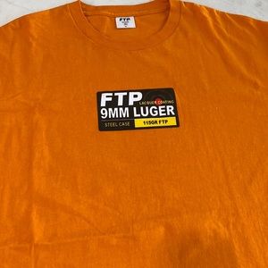 FTP fuck the population orange short sleeve shirt